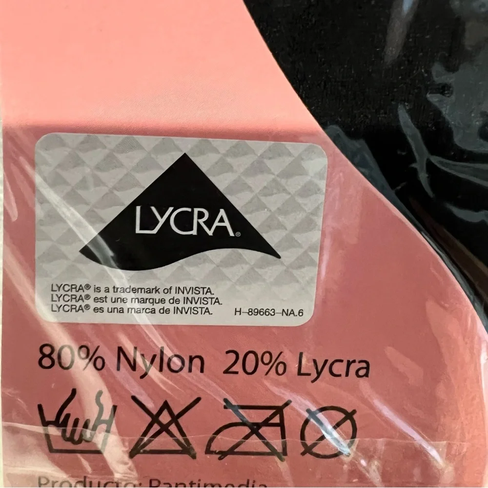 Angelina Black Ballet Lycra Tights Girl size 7-10 Professional Grade Style 248JR
